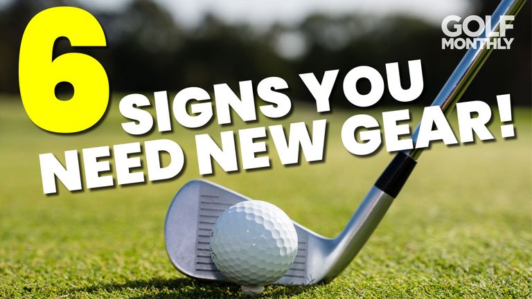 6 Signs You Need New Clubs, ball teed up with iron