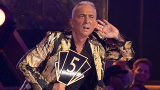 Bruno Tonioli listening to the crowd