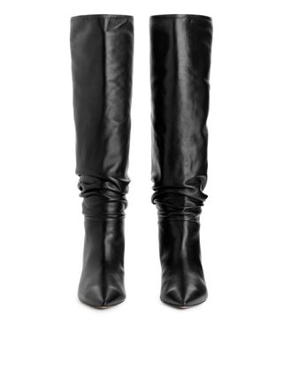 Slouchy Leather Boots 