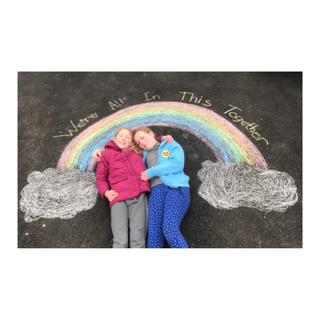 #RainbowTrail - Penelope, age 11, and Annabelle, age 9