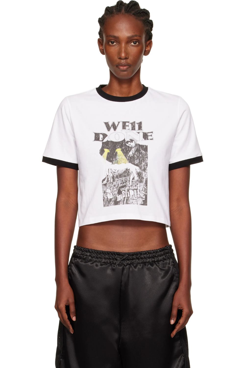 We11done, White Poster Ringer T-Shirt