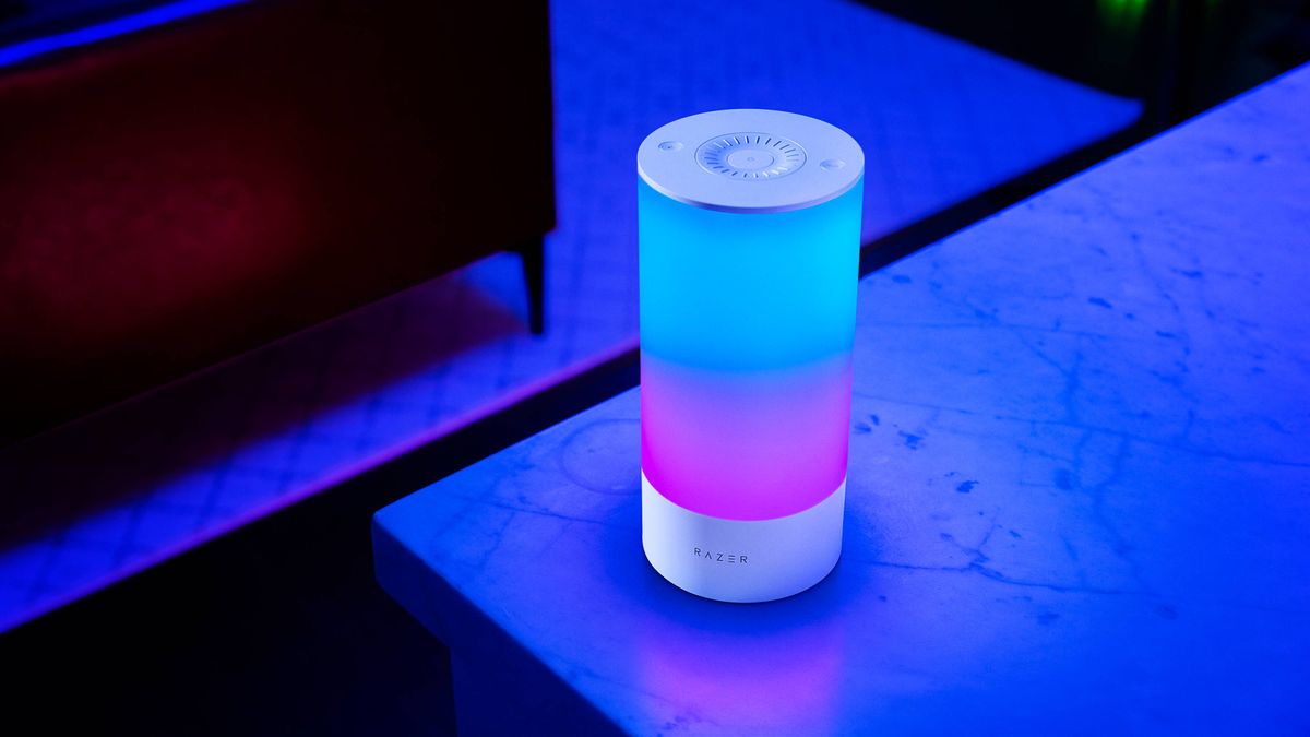 Images of the New Razer Synapse, Razer Chroma app, and Razer Aether products.