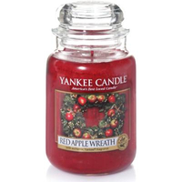 Yankee Candle Red Apple Wreath Large Jar Candle | Was: £24.99 | Now: £14.40 | Saving: £10.59