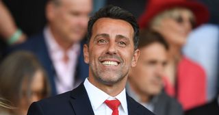 Some Arsenal fans are outraged with Jorginho joining – and #EduOut is trending: Arsenal Director of Football Edu before the Premier League match between AFC Bournemouth and Arsenal FC at Vitality Stadium on August 20, 2022 in Bournemouth, England.