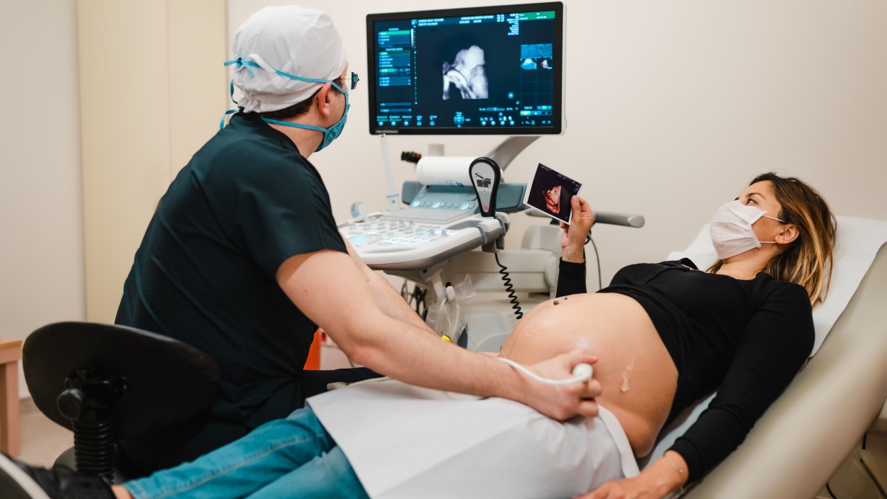 A pregnancy ultrasound