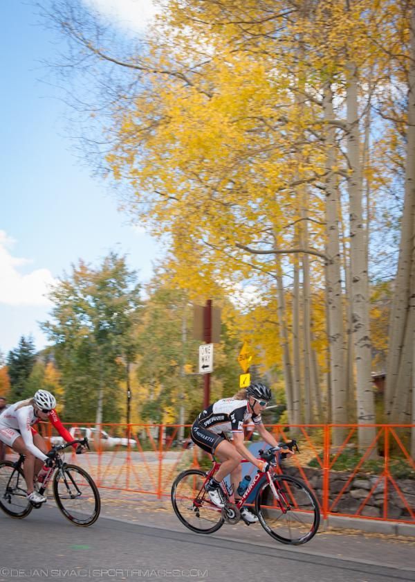 Alison Powers (Now And Novartis For MS) leads Erica Allar (RideClean/PatentIt.com)