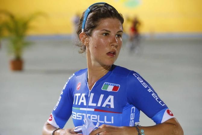 Elena Cecchini (Italy) took bronze in the women's scratch and points races.
