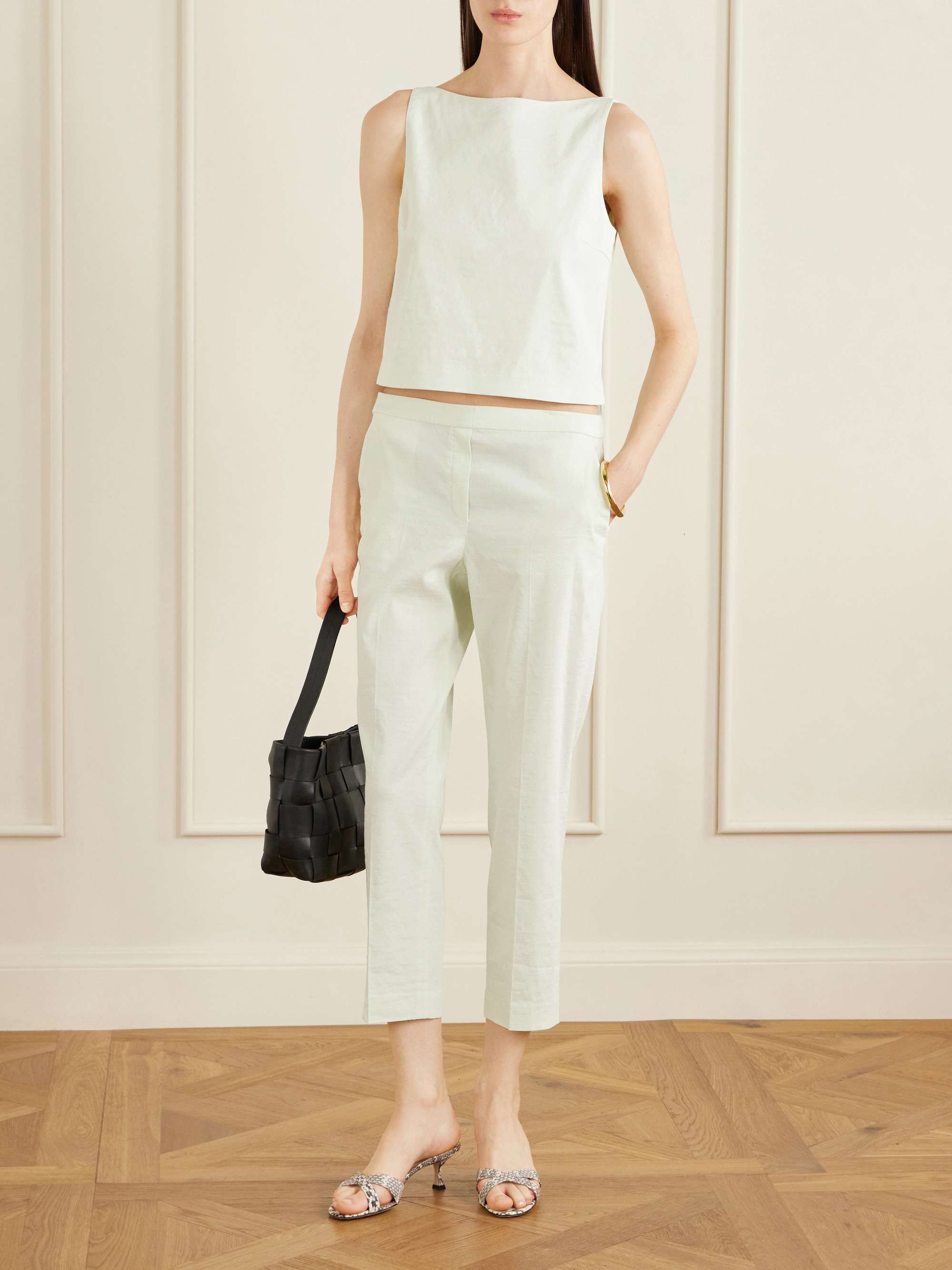 Linen-Blend Top