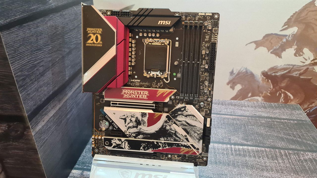 MSI and Capcom colloboration of Monster Hunter themed PC components and products