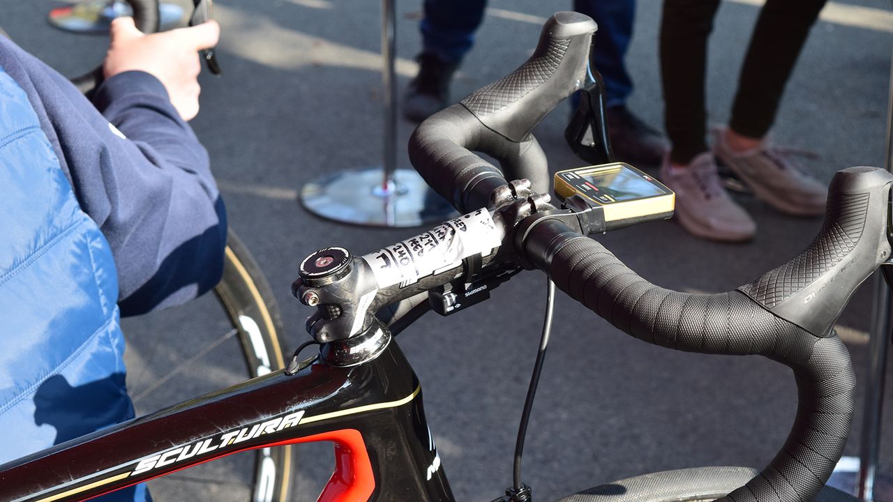Some teams go to the effort to print special course information stickers while other opt for some tape and a marker pen