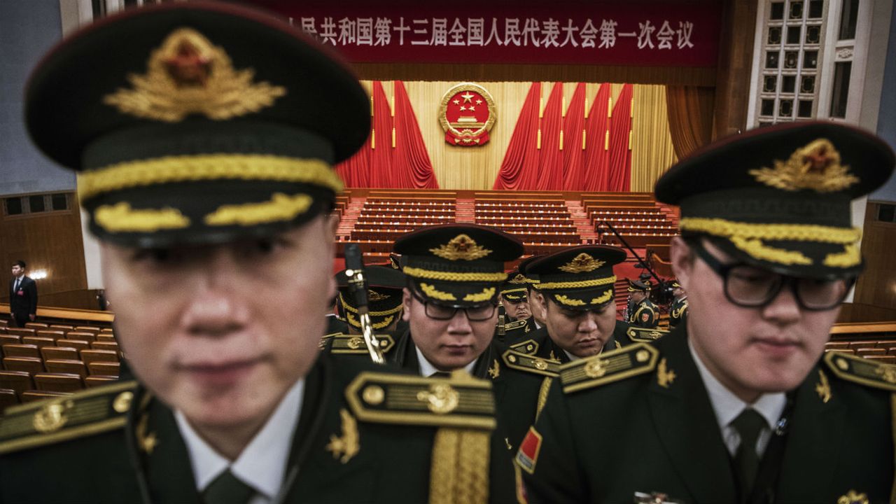 Members of the People&amp;#039;s Liberation Army at this year&amp;#039;s National People&amp;#039;s Congress