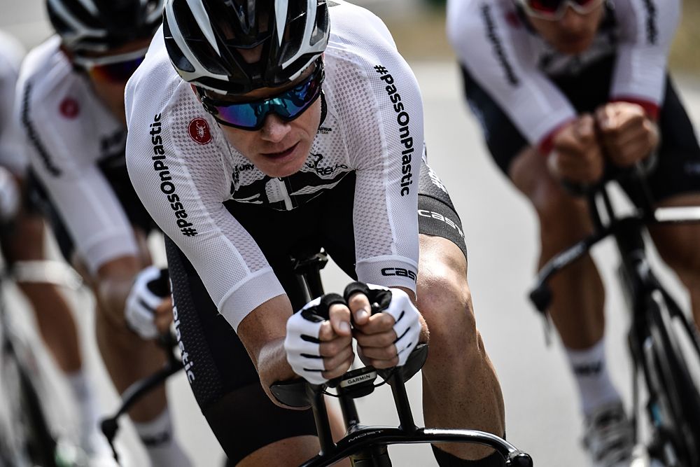 Chris Froome and Team Sky training ahead of the Tour de France