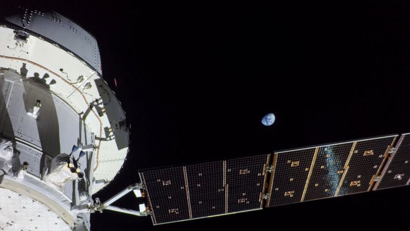NASA&#039;s Orion spaceship during its uncrewed Artemis 1 test mission in 2022.