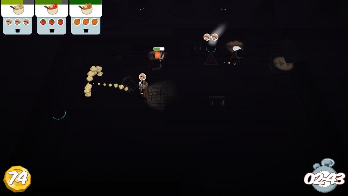 One level is played entirely in the dark, with only small flashlights to figure out where stuff is.
