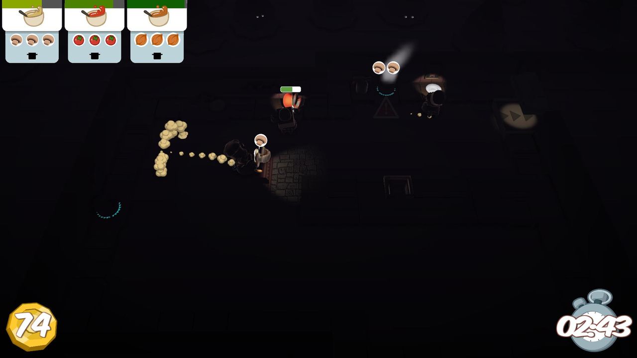 One level is played entirely in the dark, with only small flashlights to figure out where stuff is.