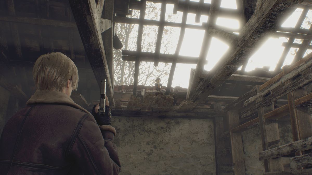 Resident Evil 4 Remake Clockwork Castellan in chapter one