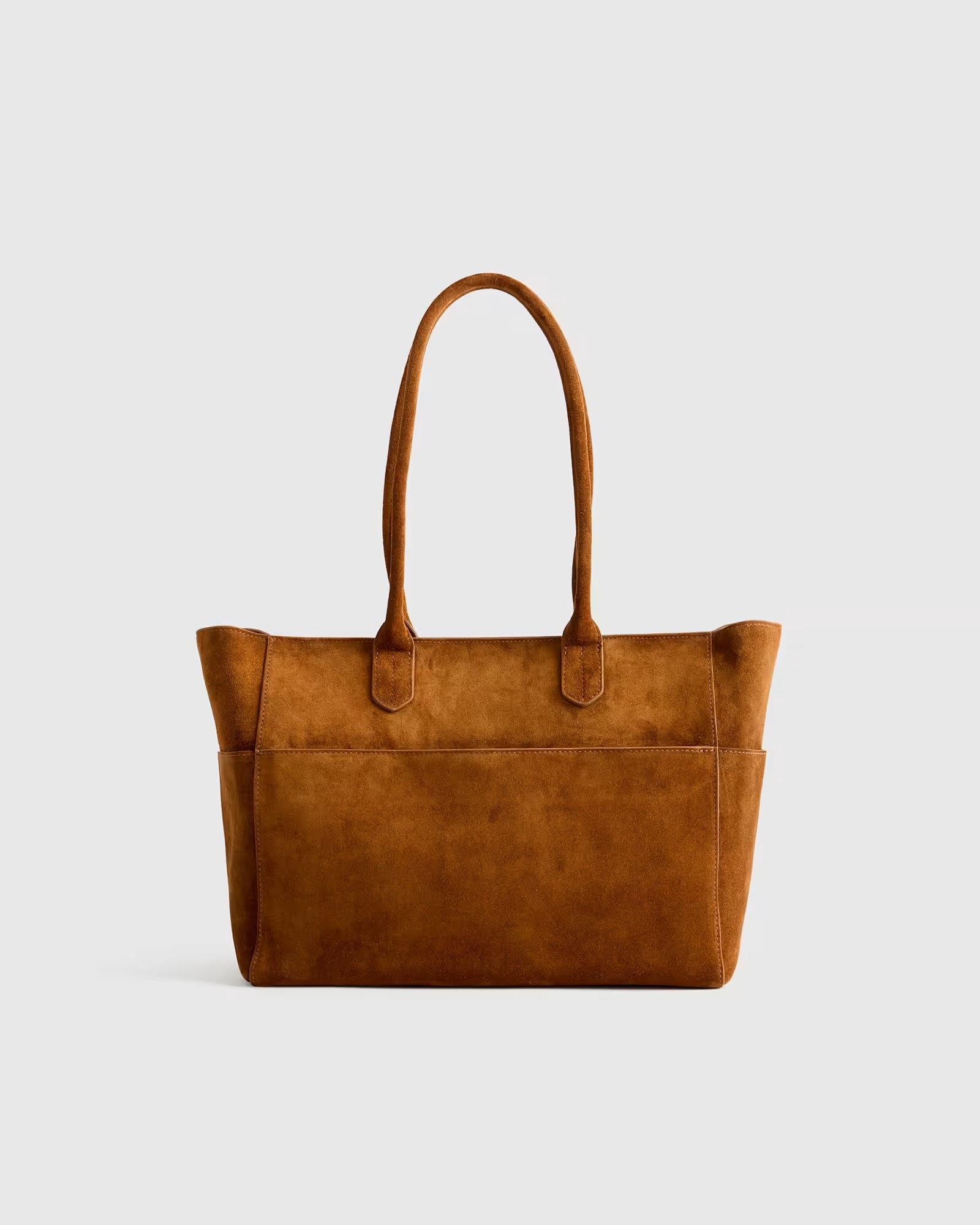 Quince, Italian Suede Shopper Tote