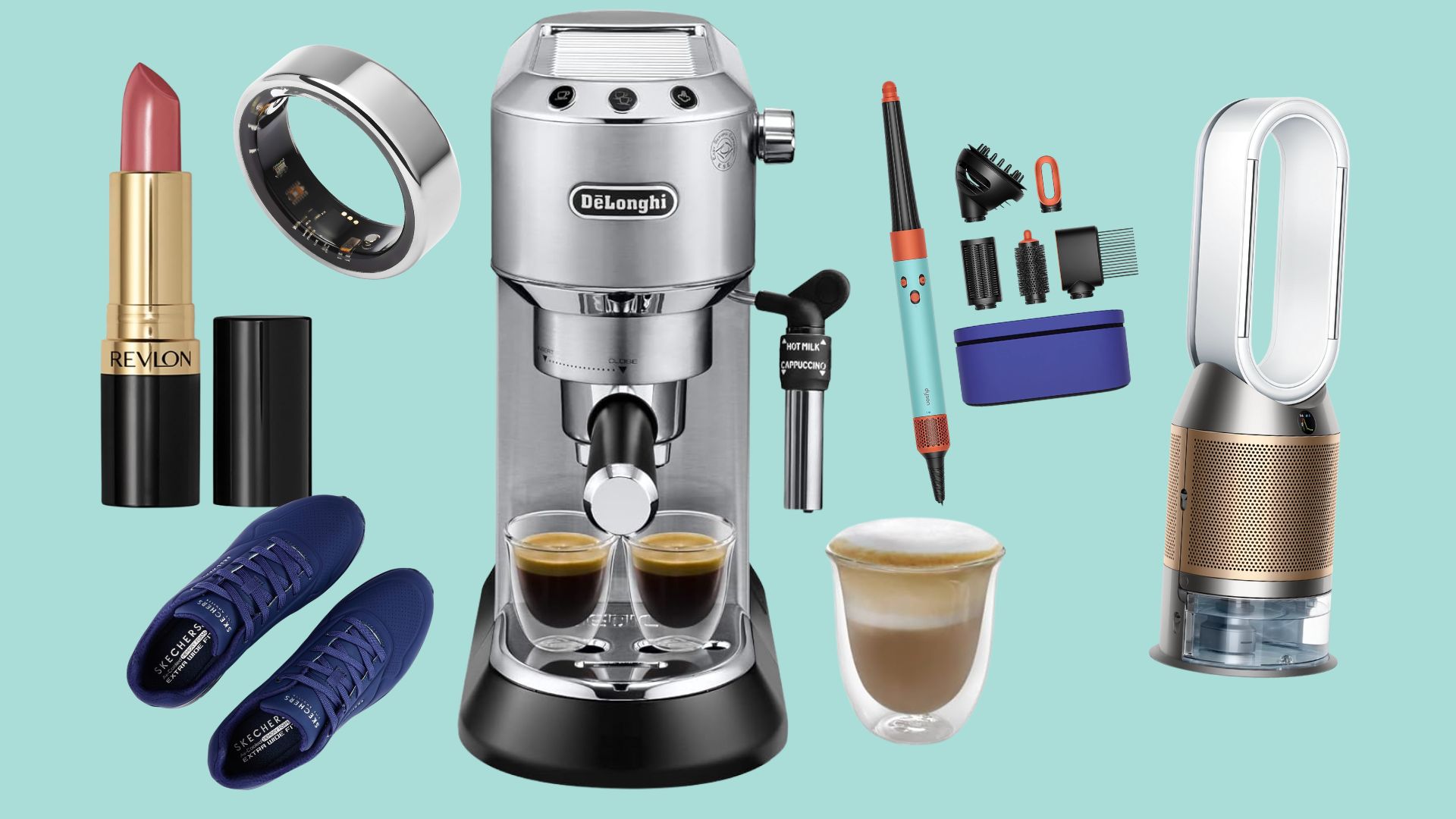A collage of items across the homes, health, fashion and beauty categories on sale during Amazon's Prime Big Deal Days sale event.