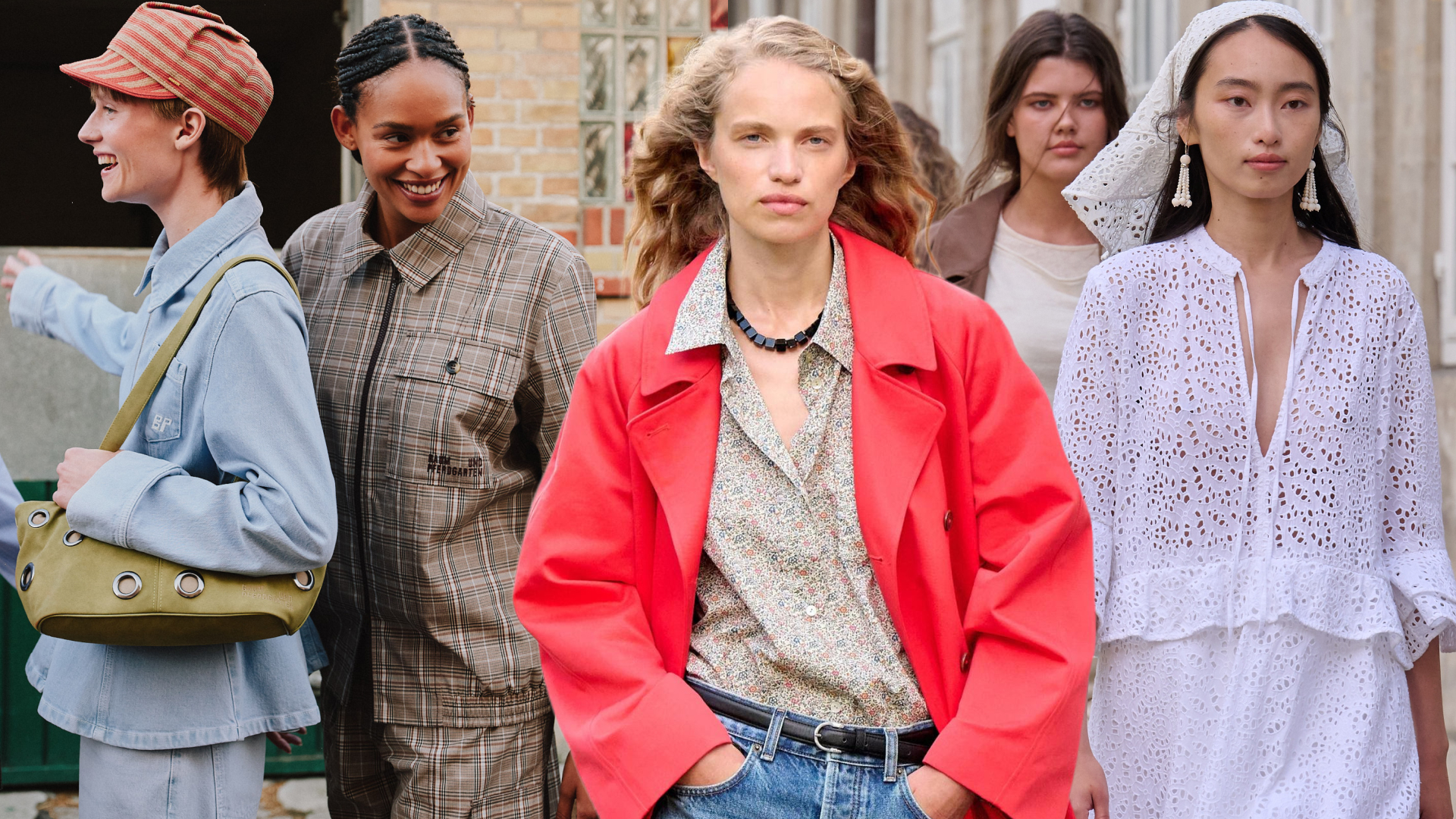 women at Copenhagen Fashion Week wearing clothing from the spring 2026 collections