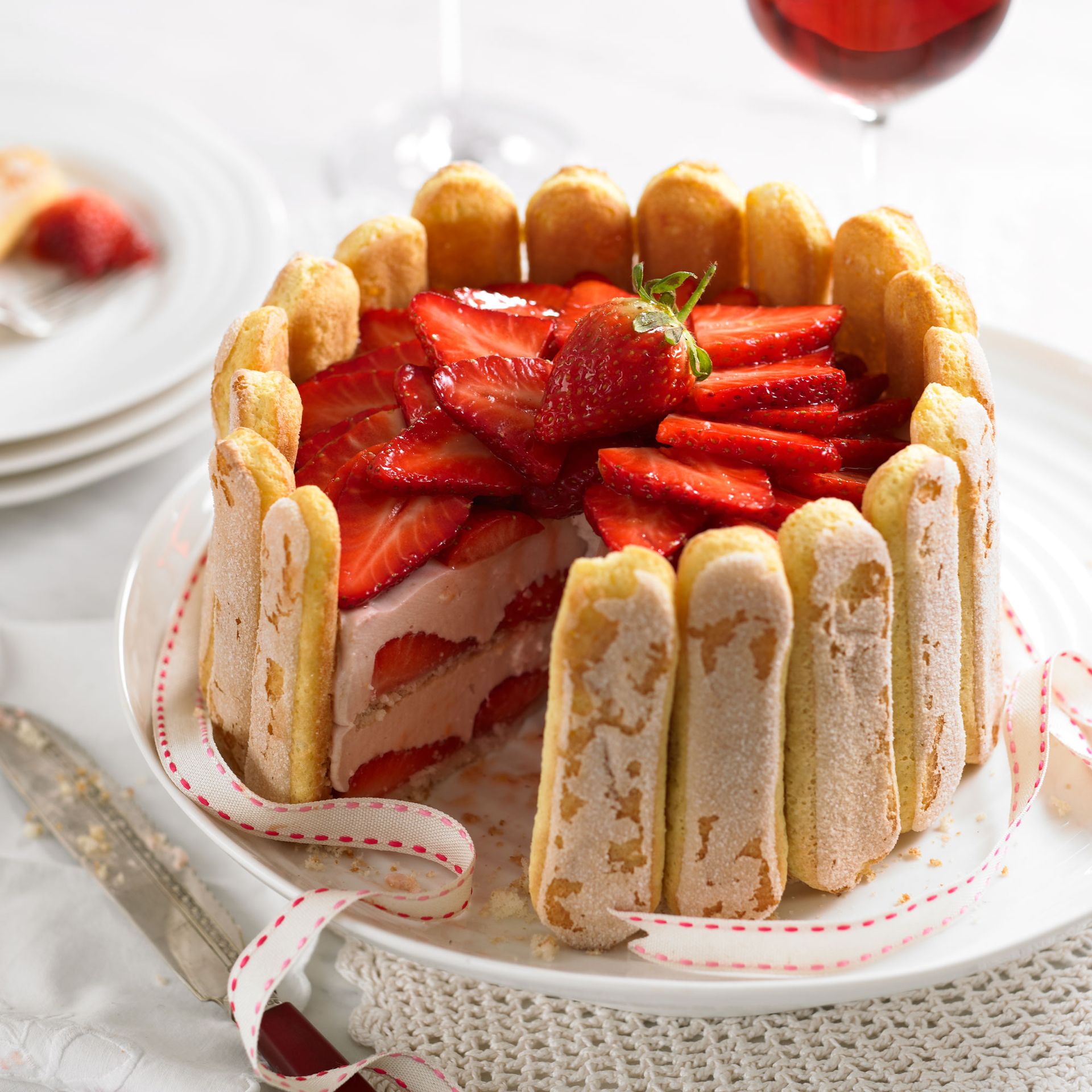 Strawberry Charlotte Dessert Recipes Woman & Home