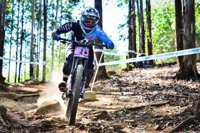 Lapierre Gravity Republic star Emmeline Ragot had a nightmare of a final as she picked up an unfortunate puncture and had to settle for a disappointing fifth place during the women's downhill at the first leg of the 2014 UCI MTB World Cup