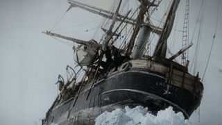 A ship stuck in the ice