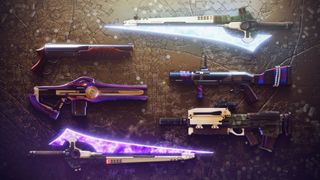 Halo themed weapons in Destiny 2.