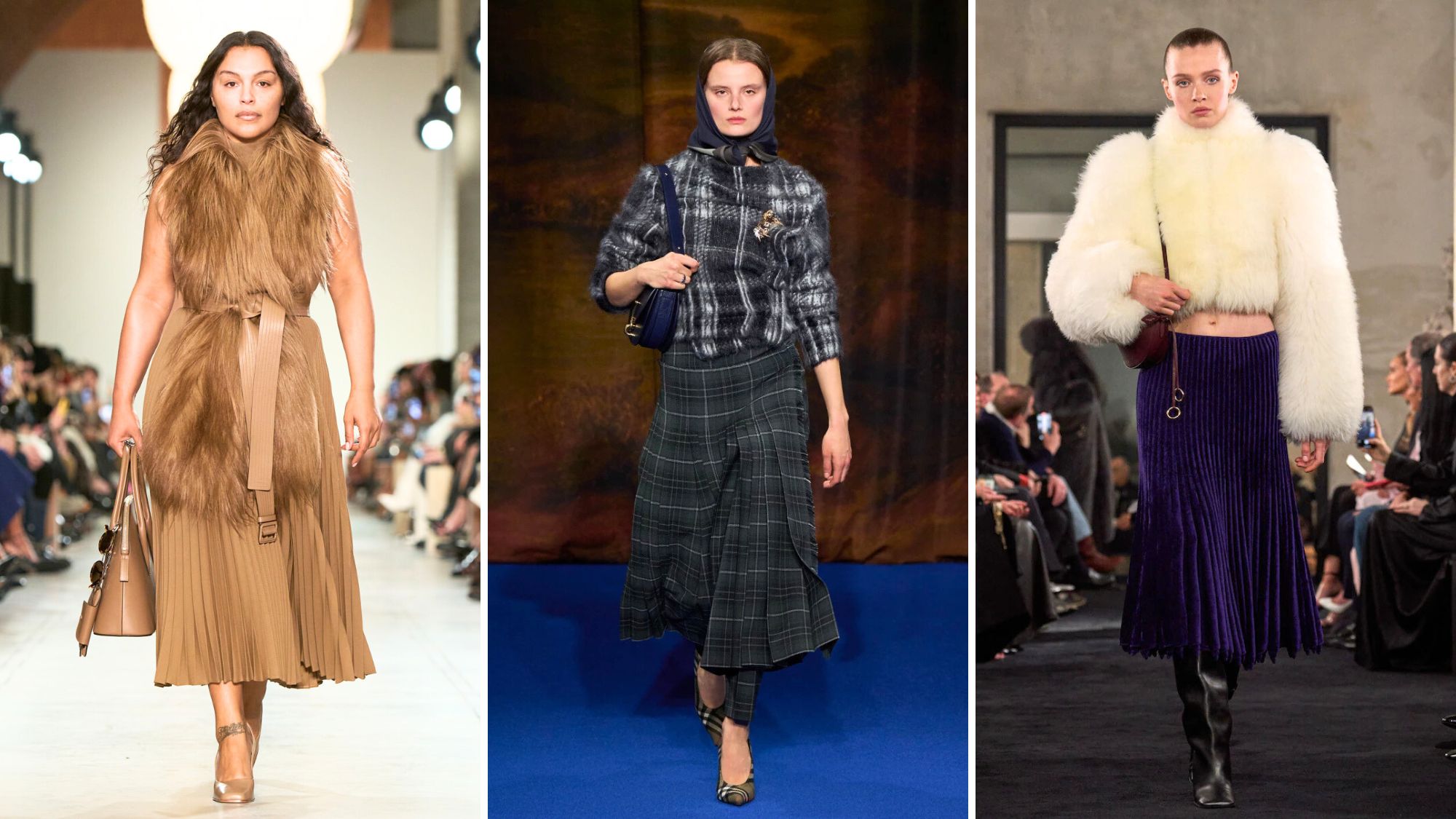 Best Pleated Skirts Michael Kors, Burberry, Alaia