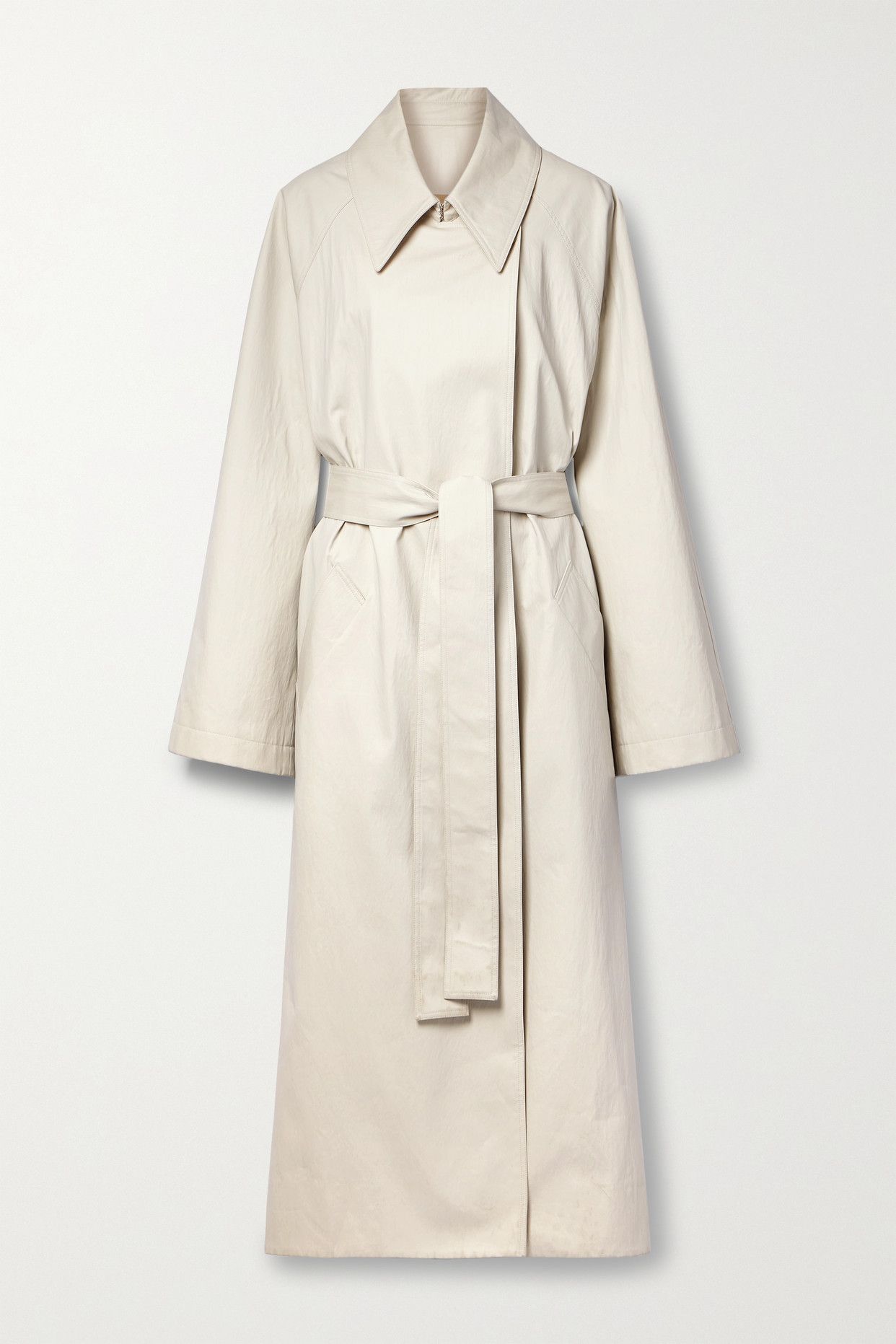 Minnie Belted Cotton-Blend Twill Trench Coat