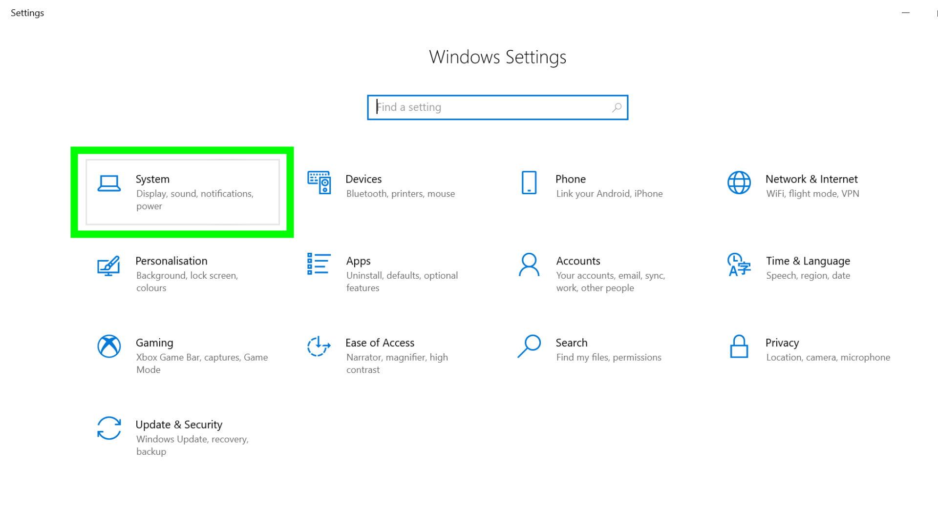 Как изменить частоту обновления на вашем мониторе - скриншот меню настроек в Windows 10 с 