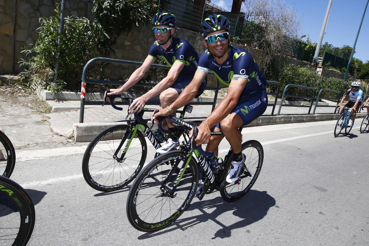 Jose Rojas and Daniele Bennati on the rest day