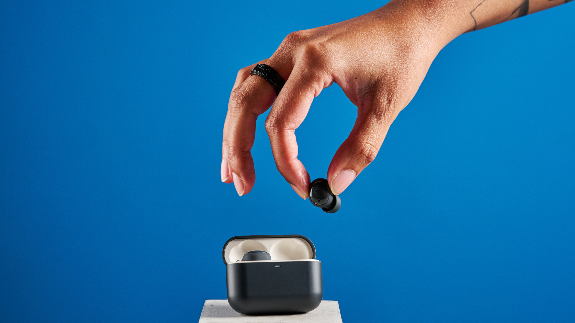 A pair of Final ZE500 for ASMR earbuds