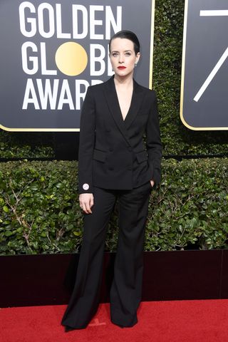 Claire Foy at the Golden Globes