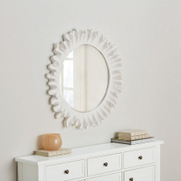 Atoll scalloped round mirror