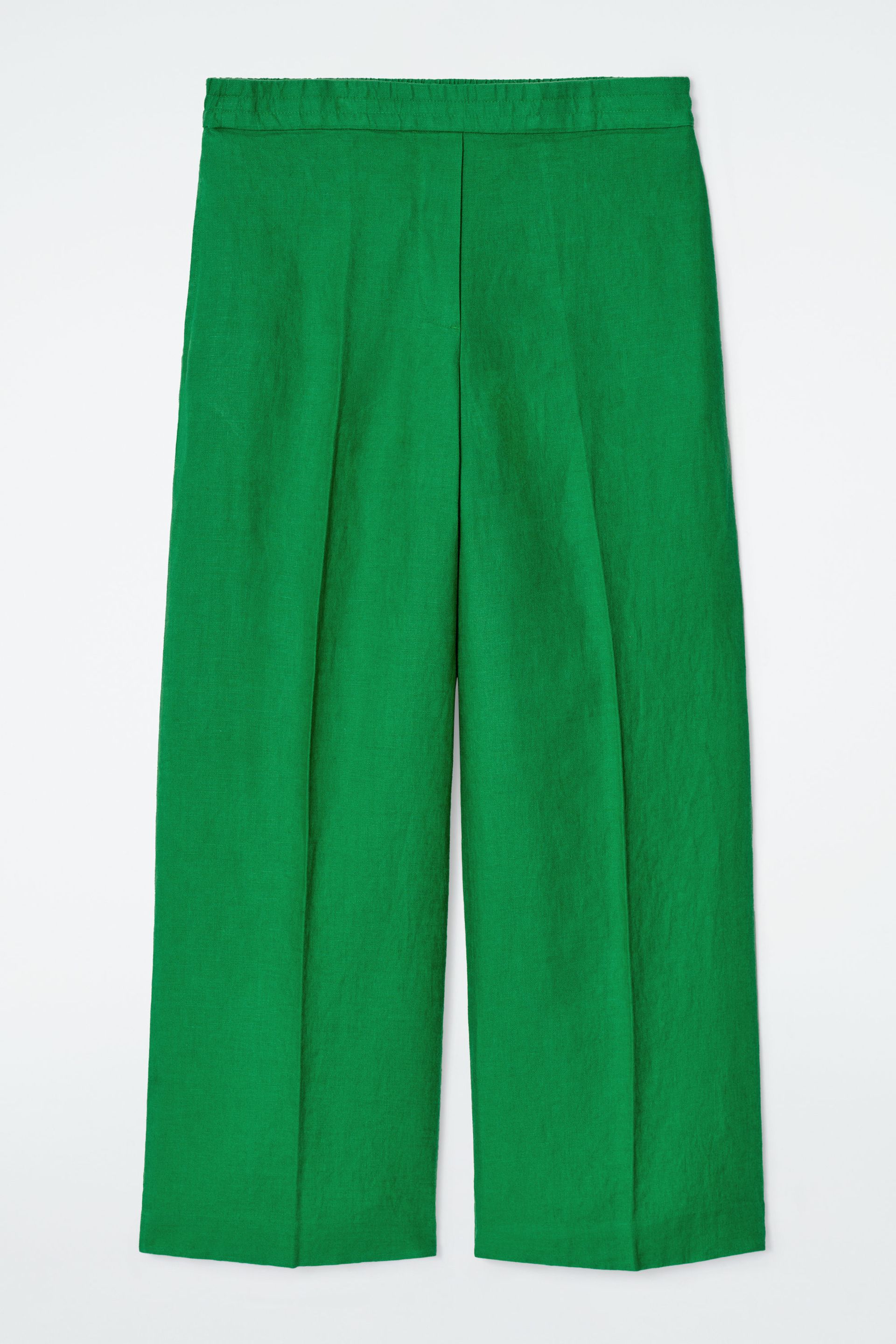 Straight-Leg Tailored Linen Trousers