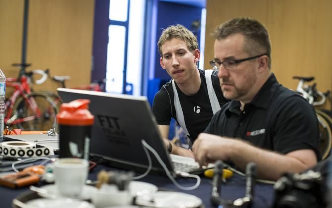Bauke Mollema and Trek watch over the video footage from his testing