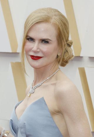 Nicole Kidman arrives on the red carpet outside the Dolby Theater for the 94th Academy Awards in Los Angeles, USA