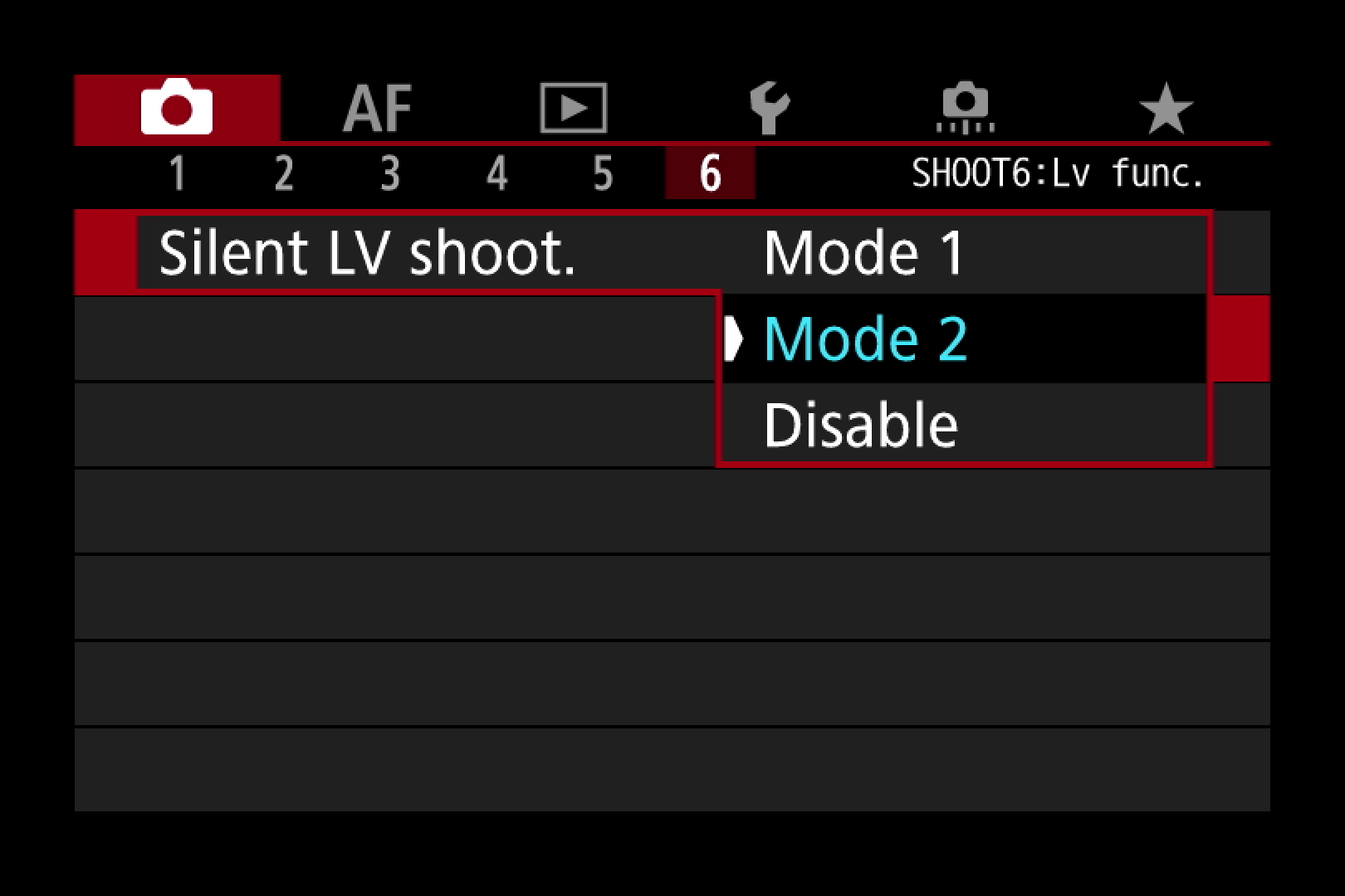 Set up your Canon EOS camera for silent shooting