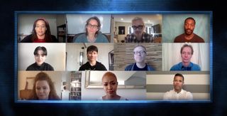 The cast of "Star Trek: Discovery" didn't give much away, but the discussion was certainly fun to watch.