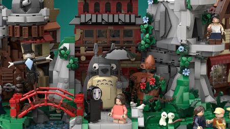  The World of Studio Ghibli lego set close up