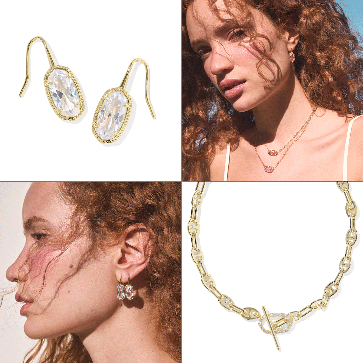 Collage Gif Images of New Jewelry Arrivals From Kendra Scott