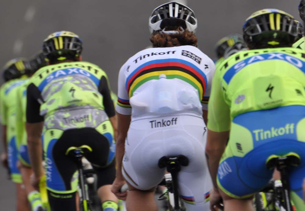 Peter Sagan from behind