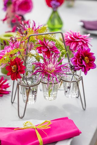 flower styling idea for a garden party