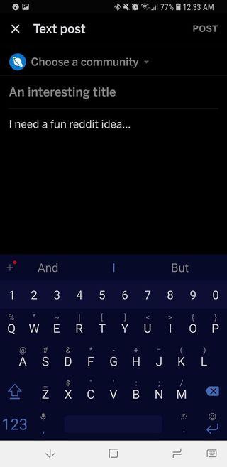 Reddit Compose box