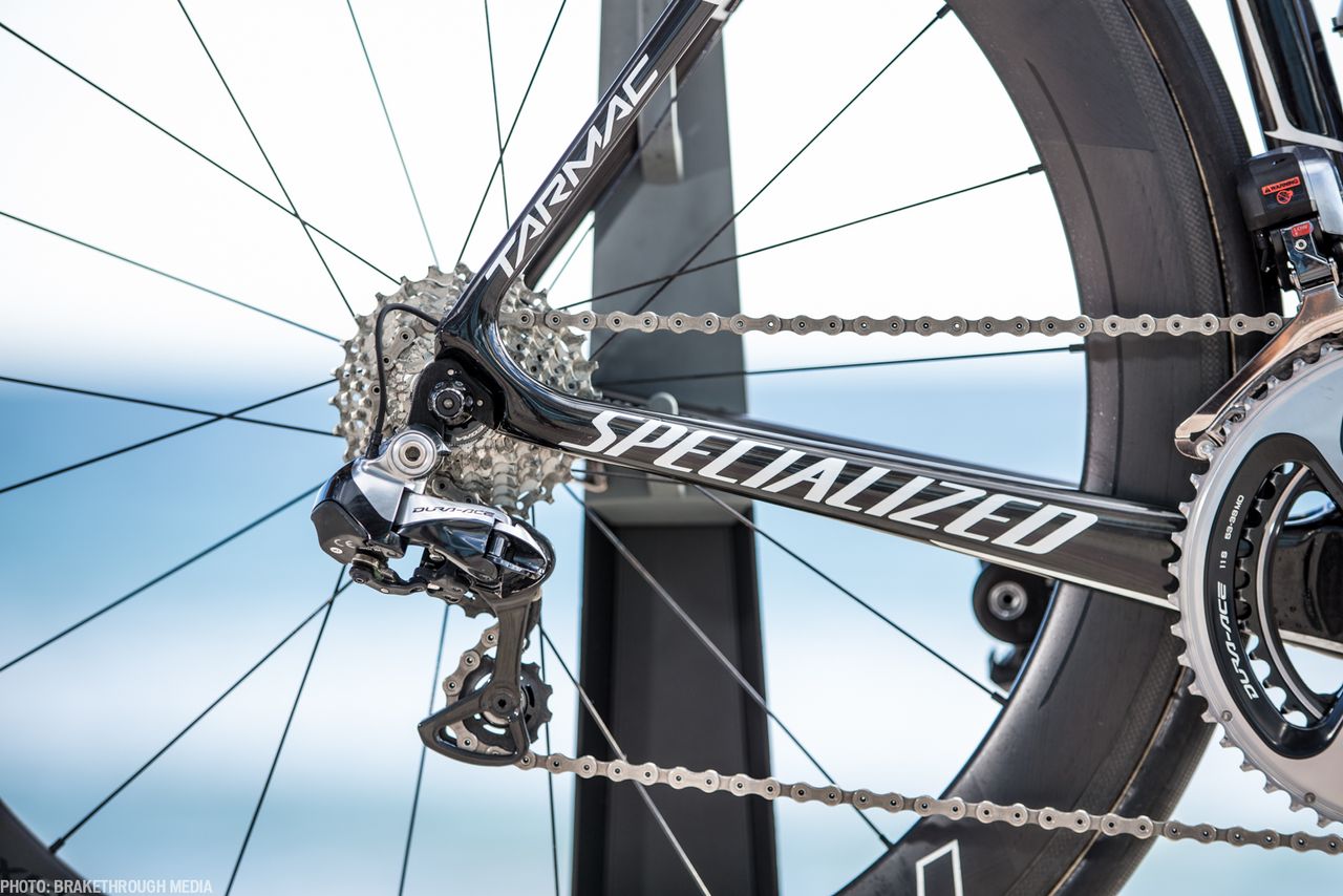 The back end of the Specialized Tarmac