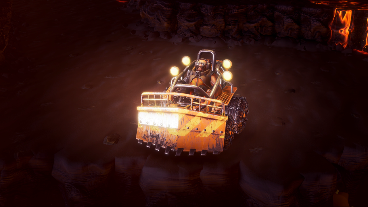 I'm having to completely retrain my muscle memory in Deep Rock Galactic: Survivor after 150 hours, because the new class they've added is just a dwarf in a car