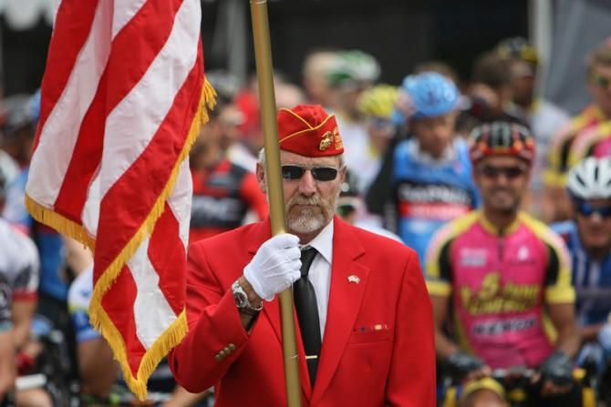 A local color guard got things started for stage 1.