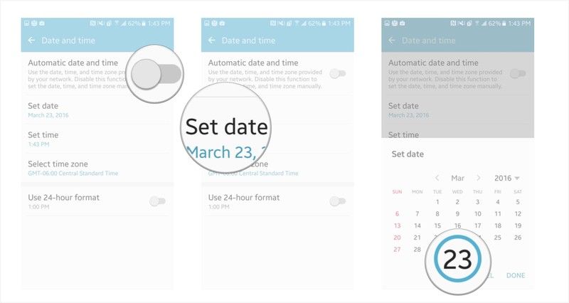 How to change date and time settings on your Samsung Galaxy S7 ...