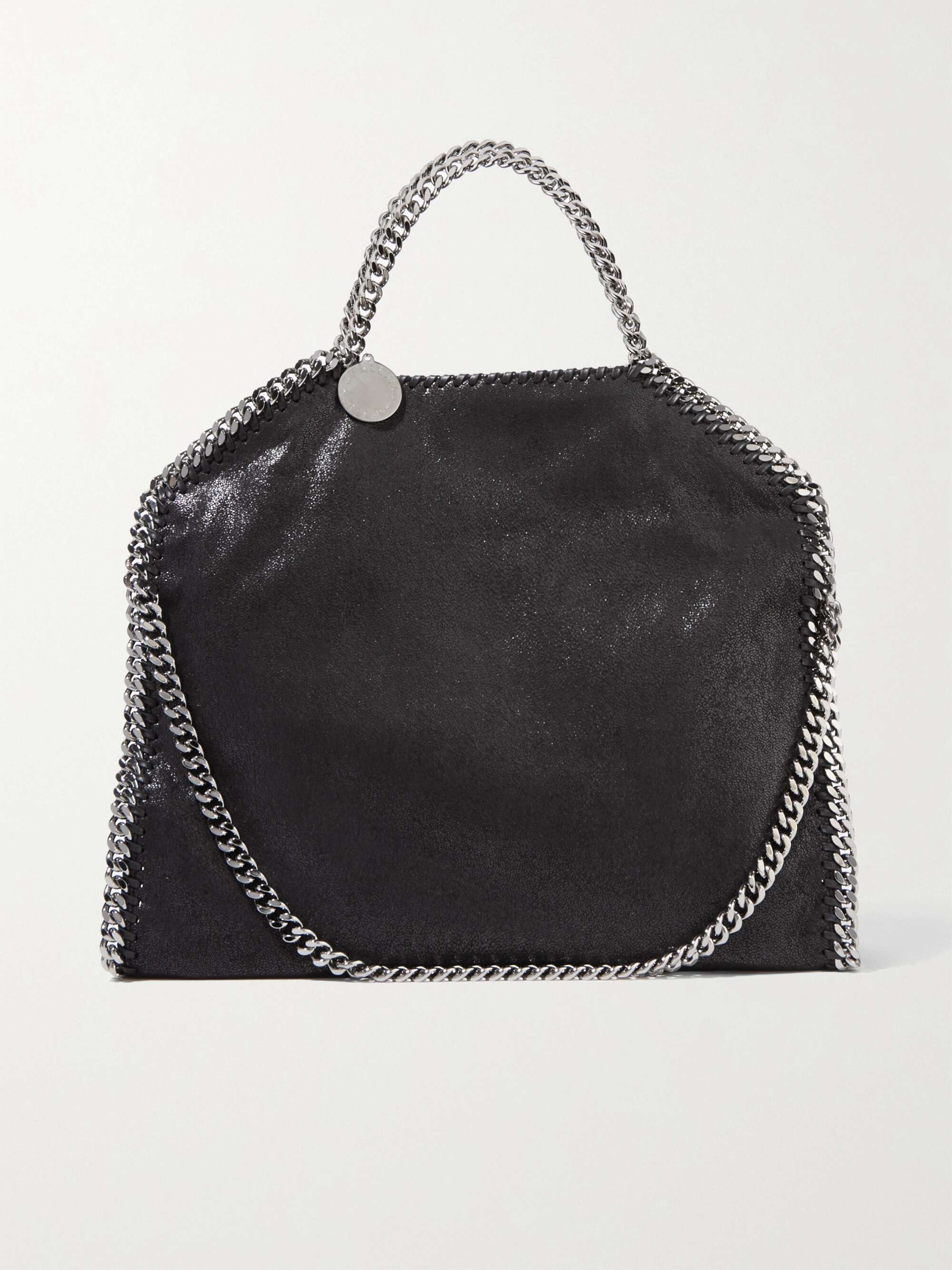 The Falabella Medium Faux Brushed-Leather Shoulder Bag