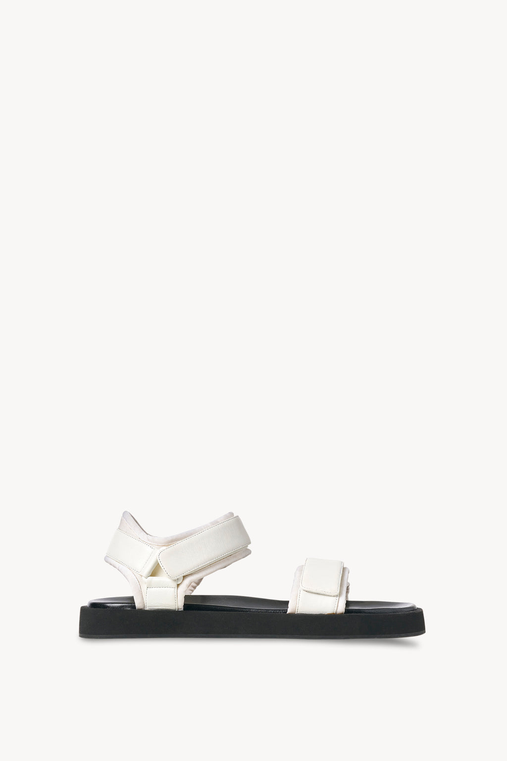 Hook-And-Loop Sandal in Leather